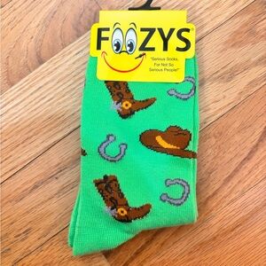 Wild West Neon Cowboy Novelty Socks Foozys